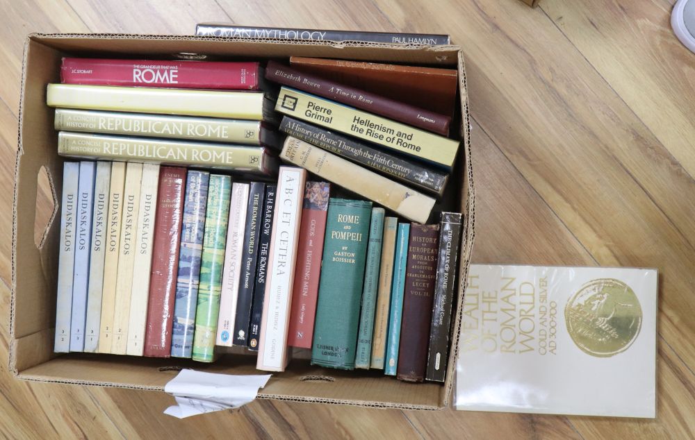 One box of books on Roman history